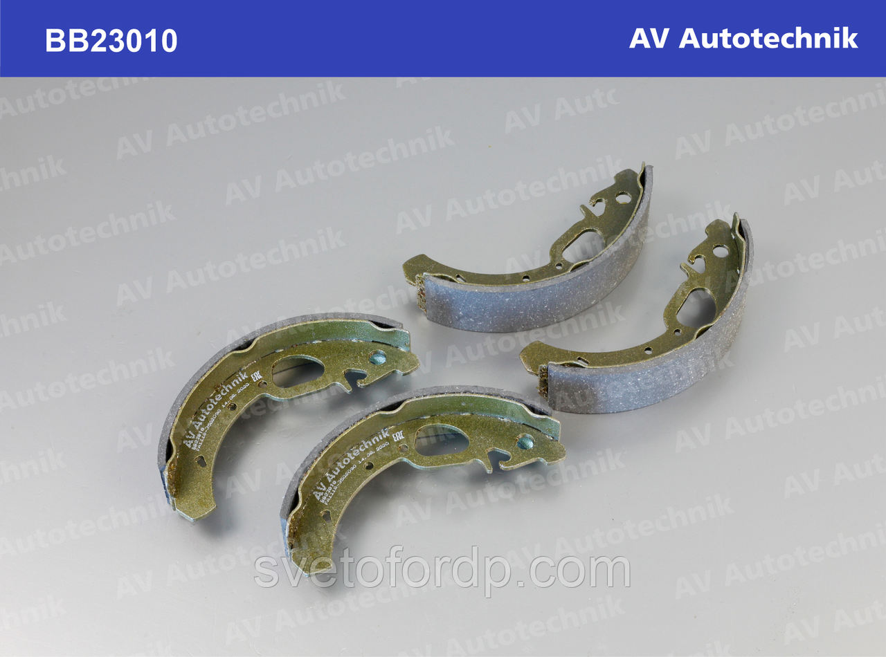 Колодка гальмівна задня ВАЗ 1118 абс (к-т 4 шт.) [AV-Autotechnik] BB23010, фото 1