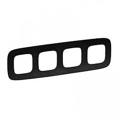 Legrand Valena ALLURE Legrand рамка 4 посту матовий чорний