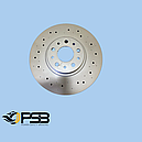 Диск гальмівний передній FIAT Doblo Panorama 15" 5 bolt, Croma, 500L кт.-2шт. "Air Cooled" [PSB Туреччина], PSB19277, фото 3