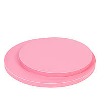 Підкладка Ø20 см (h12 мм гофра-картон) під торт, рожева