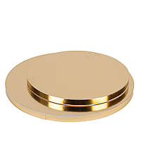 Підкладка Ø30 см (h12 мм гофра-картон) під торт, золота