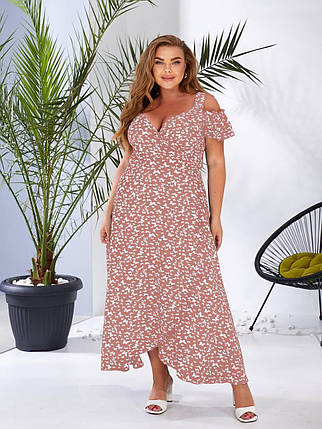 Неймовірна жіноча сукня, тканина "Софт" 50, 52, 54, 58, 60, 62 розмір 50, фото 1