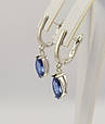 Срібні сережки з танзанітом СТ1290-тз, фото 10
