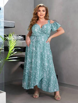 Неймовірна жіноча сукня, тканина "Софт" 50, 52, 54, 56, 58, 60, 62 розмір 50, фото 3