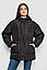 Стильне демісезонне жіноче пальто водонепроникне демісезонний жіночий пуховик оверсайз куртка демі, фото 3