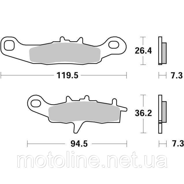 Гальмівні колодки Renthal RC-1 Works Brake Pads, фото 1