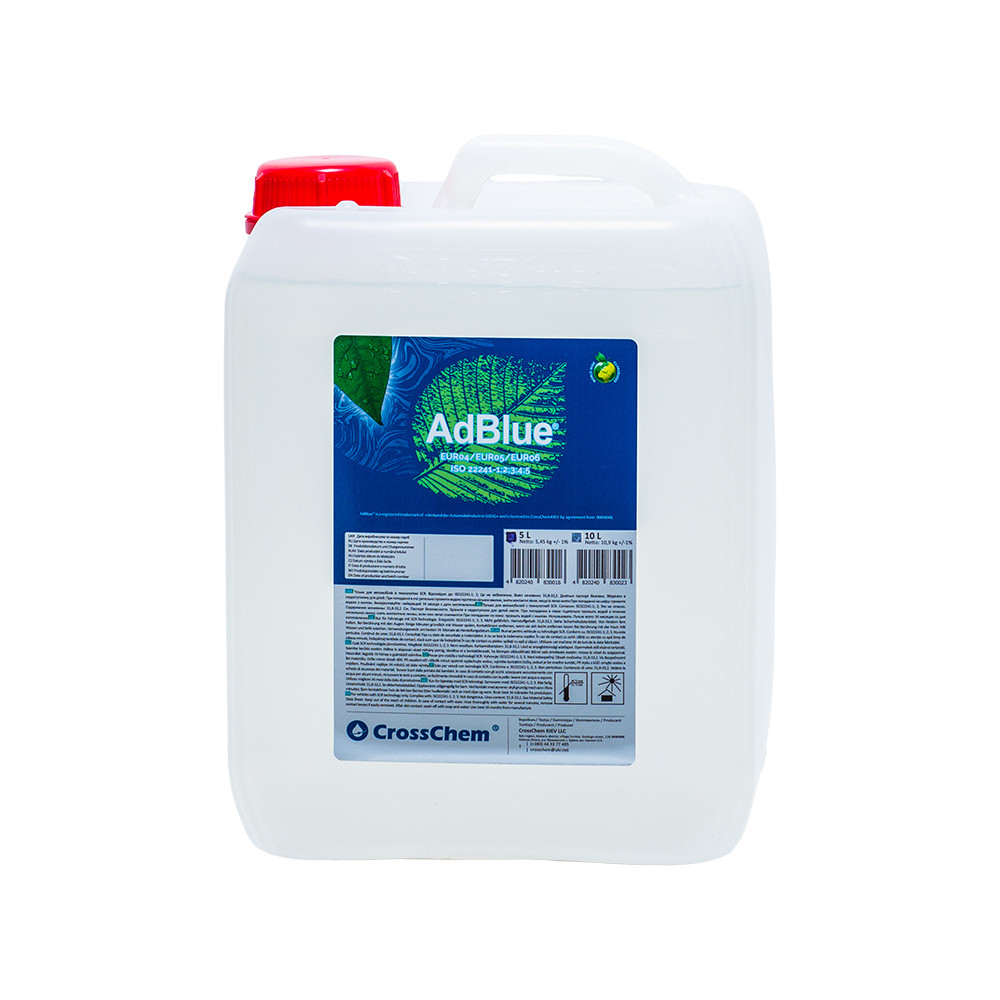 Водний розчин карбаміду (сечовини) AdBlue® Crosschem 5 л (виробництво Україна/ Сертифікована VDA), фото 1
