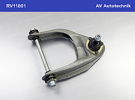 Важіль підвіски ВАЗ 2101 верхній лівий у зборі (шарова+сайлентблок+вісь) [AV-Autotechnik] RV11001