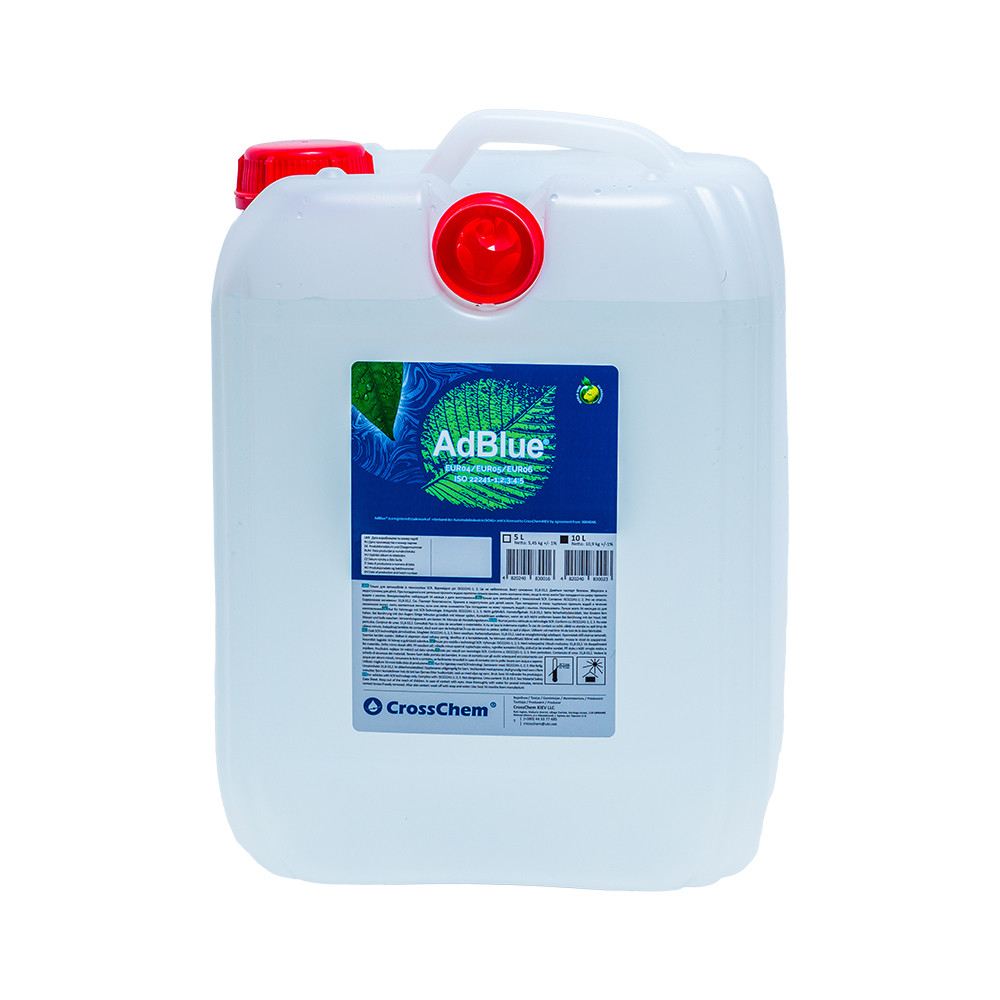 Водний розчин карбаміду (сечовини) AdBlue® Crosschem 10 л із носиком (виробництво Україна/ Сертифікована, фото 1