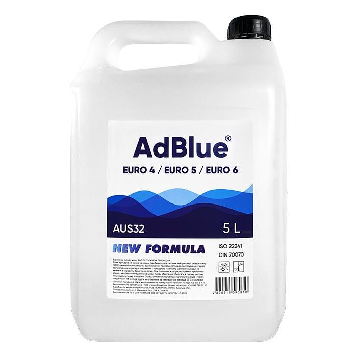 Розчин сечовини AdBlue NEW FORMULA 5 л (виробництво Україна) (4шт уп), фото 1