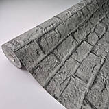 Шпалери вінілові 1,06 × 10,05 м Marburg Loft Superio 1034120, з імітацією цегли для вітальні, спальні, фото 2