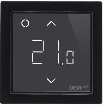 Терморегулятор DEVI DEVIreg Smart (+ 5 + 45С), Wi-Fi, 85 х 85мм, макс. 16A, чорний, фото 1