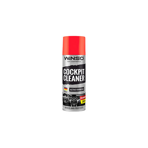 Поліроль для приладової панелі WINSO Cockpit Cleaner 200ml аер. уп. полуниця (24 шт./ясть), фото 1