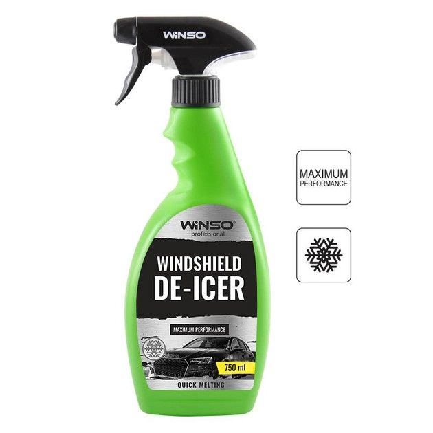 WINDSHIELD DE-ICER Розморозник скла та замків 750 мл, (20 шт./ялин), фото 1