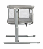 Ліжечко приставне дитяче Bebe Confort Zina Mineral Gray Сіре, фото 6