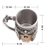 ЗD кухоль Череп воїна, фото 2