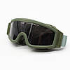 Окуляри захисні тактичні з 3-ма змінними лінзами Олива / Балістичні окуляри, фото 9