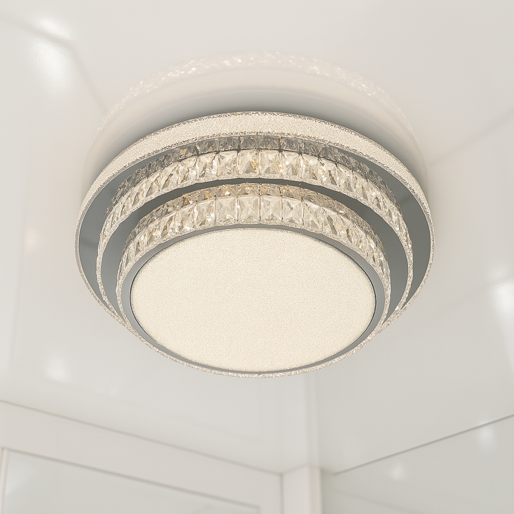 Лед люстра стельова Linisoln 260W до 40 м² колір Хром 2509-600 Хром, фото 1