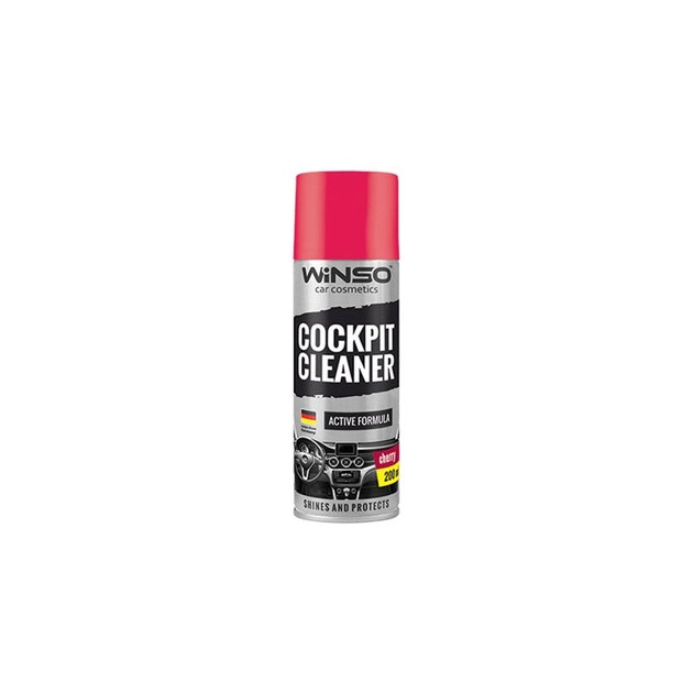 Поліроль для приладової панелі WINSO Cockpit Cleaner 200ml аер. пак. вишня (24 шт./ясть), фото 1
