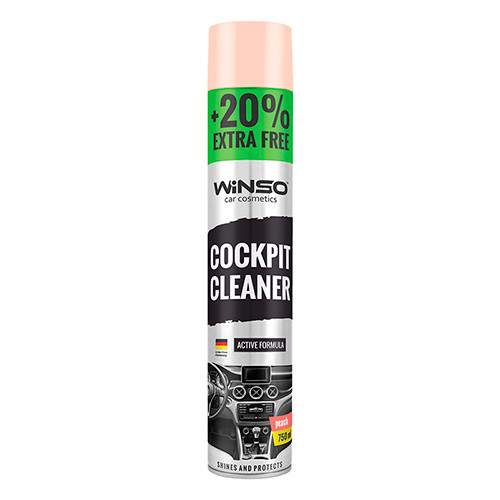 Поліроль для приладової панелі WINSO Cockpit Cleaner 750ml аер. пак. персик (12 шт./ясть), фото 1