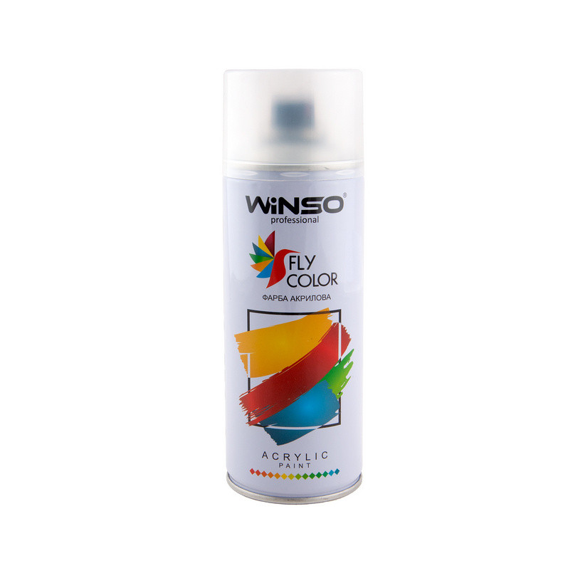 Фарба акрилова,WINSO Spray 450ml.,лак прозорий, (LACQUER), 12 шт./пач., фото 1