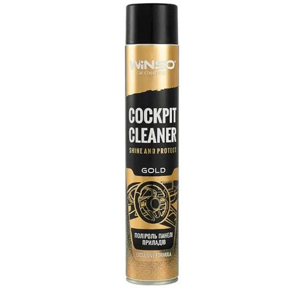 Поліроль для приладової панелі WINSO EXCLUSIVE Cockpit Cleaner 750ml, Gold (12 шт./ясть), фото 1