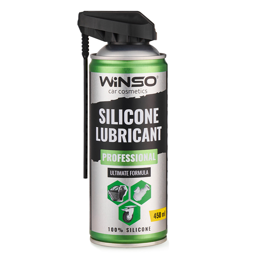 !!!! АКЦІЯ (10 шт + 1 шт.) Мастило силіконове WINSO PROFESSIONAL SILICONE LUBRICANT 450 мл, фото 1