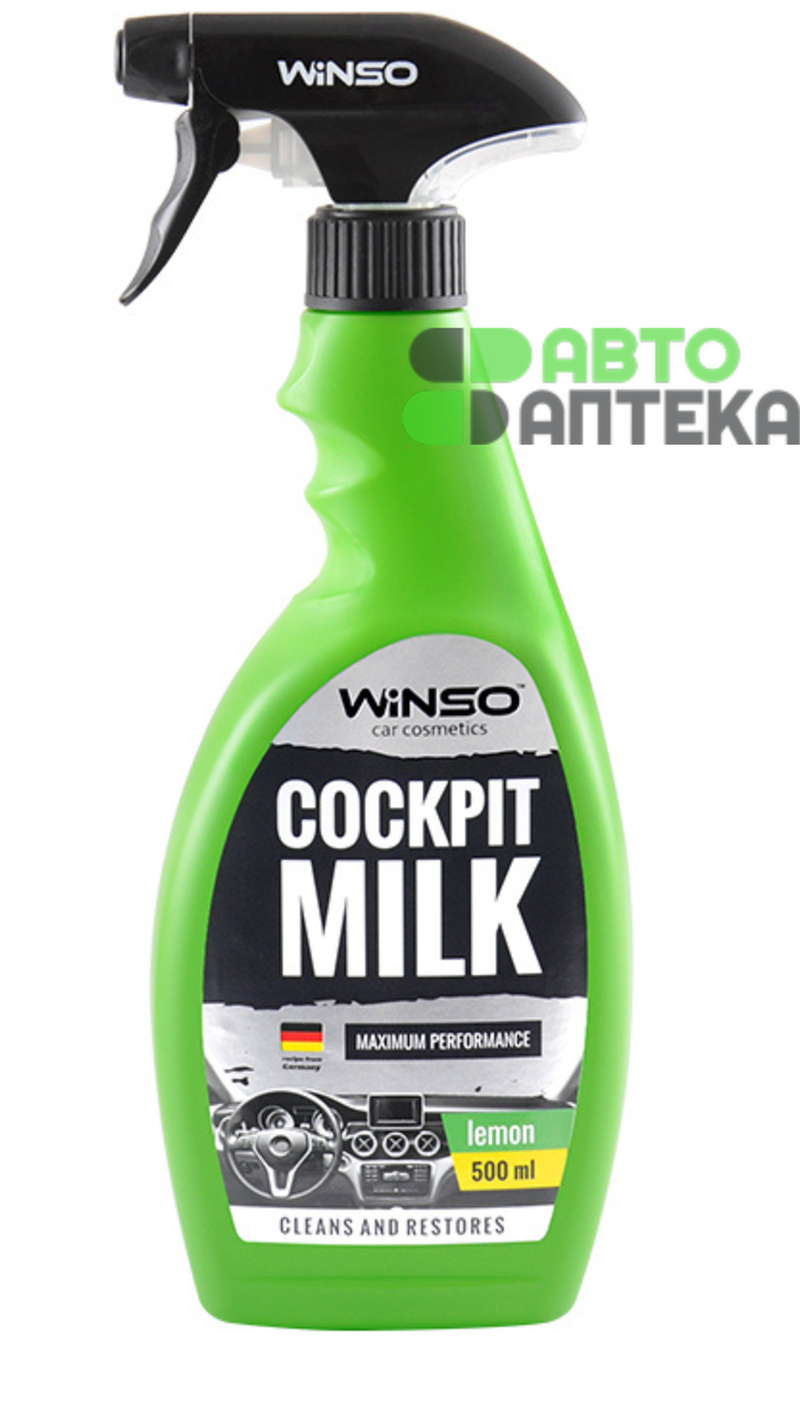 Поліроль-молочко для приладової панелі WINSO COCKPIT MILK Lemon 500 мл, фото 1