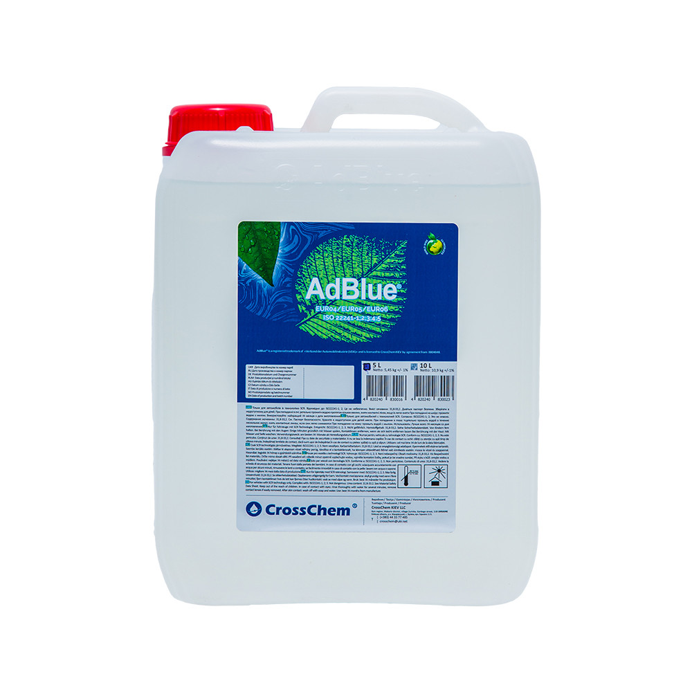 Водний розчин карбаміду (сечовини) AdBlue® Crosschem 10 л (виробництво Україна/ Сертифікована VDA), фото 1