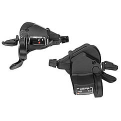 Манетки MicroSHIFT 2x9s (пара) з індикатором, тросики L2140/1700