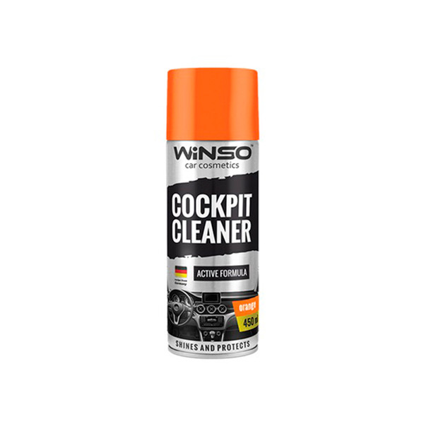 Поліроль для приладової панелі WINSO Cockpit Cleaner 450ml апельсин (12 шт./ясть), фото 1