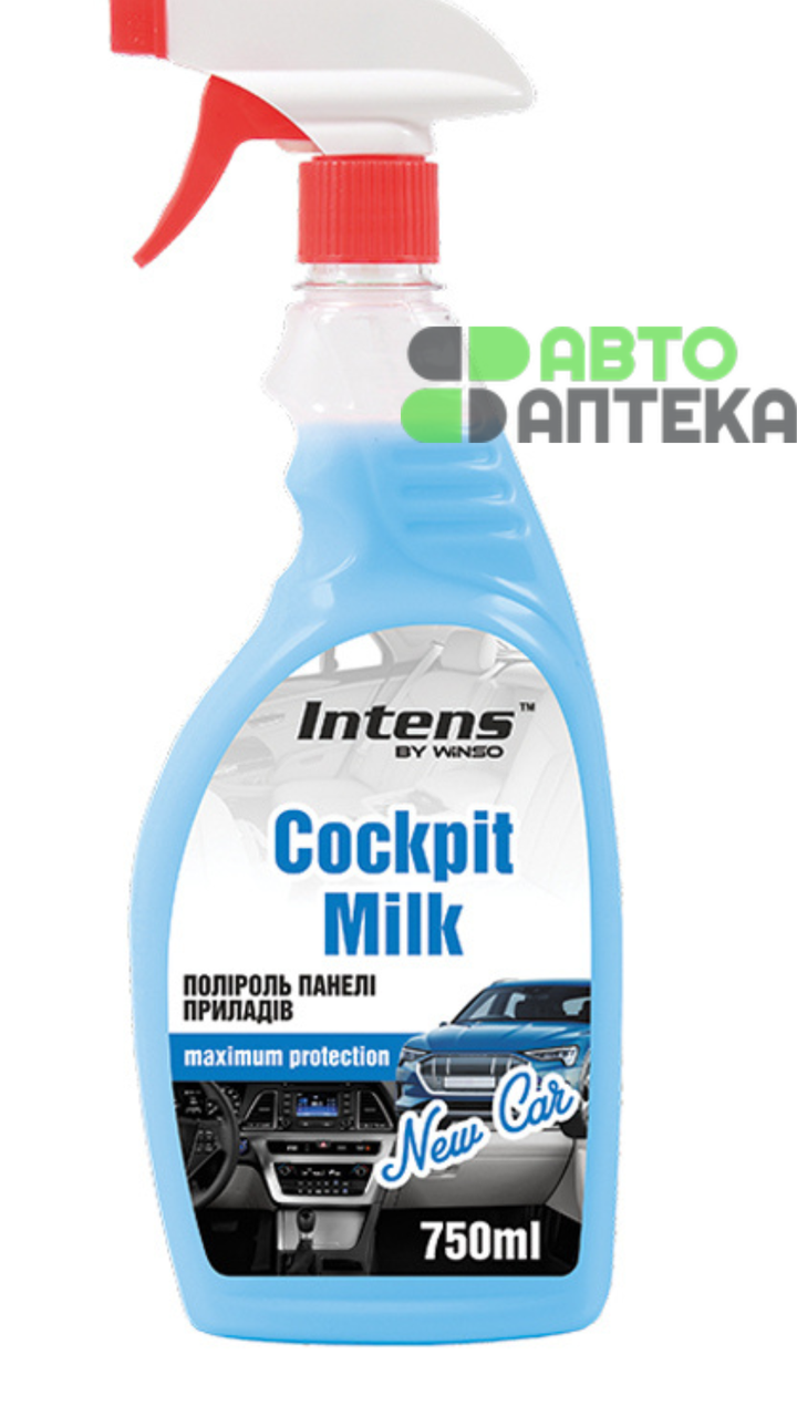 Поліроль-молочко для приладової панелі WINSO COCKPIT MILK New Car 750 мл (20 шт./яск, фото 1