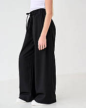 Дитячі штани палаццо чорні для дівчинки з резинкою на талії BossKids розмір 122 см