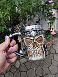 ЗD кухоль Череп воїна, фото 3