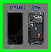 Дисплей Samsung G780 Cloud Navy S20 FE (GH82-24214A) сервісний оригінал у зборі з рамкою (знятий з телефону)