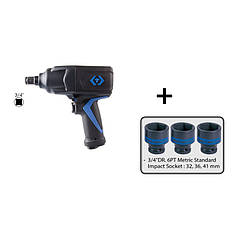 Пневмогайковерт 3/4", 1100FT.LBS WITH 653532M&36M&41M
