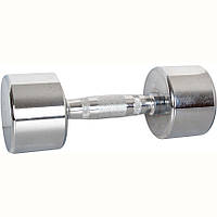 Гантель хромована inSPORTline Crossteel 6 кг — професійна гантель для тренувань удома та в спортзалі