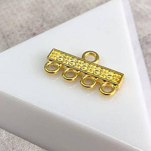 Конектор-розділювач 12х21 мм, колір - жовте золото