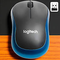 Миша бездротова оптична Logitech M185 2,4 ГГц USB 1000 dpi Синій