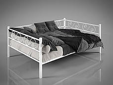 Ліжко Амарант Тенеро — кований метал, міцна односпальна модель у вигляді диванчика, фото 4