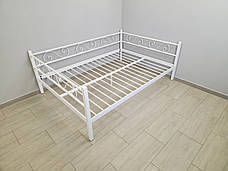 Ліжко Амарант Тенеро — кований метал, міцна односпальна модель у вигляді диванчика, фото 5