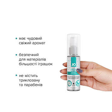 Очисний засіб JO Fresh Scent Misting Toy Cleaner (60 мл) з ароматом свіжості, фото 2