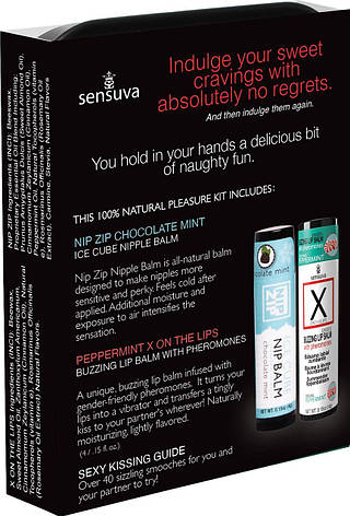 Подарунковий набір Sensuva Lips & Nips Pleasure Kit — Chocolate Peppermint 2 x 4 г, фото 2