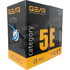 Мережевий кабель FTP 305m cat.5e CCA (25%) 4 pairs 0.51mm + Al foil + BLUE (GEC-FTPCCA25051305)