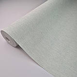 Шпалери вінілові 1,06 × 10 м Marburg Botanica 1033026, однотонні блакитні для спальні, вітальні, кухні, коридору, фото 2