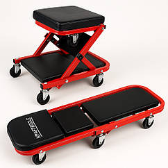 Лежак автослюсаря 2в1 91x41см Kraft&Dele (Польща)