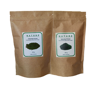 Спіруліна + Хлорела Набір, порошок 500г, Німеччина