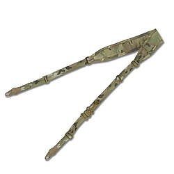 Двоточковий збройовий ремінь зі швидким регулюванням Multicam USA з металевими карабінами (2шт)