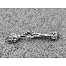 Застібка 5*34мм Milano, гіпоалергенний сплав, колір сталь