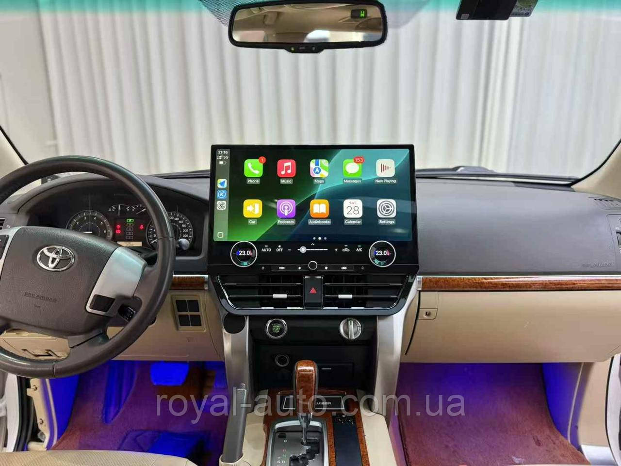 Магнітола Android Toyota Land Cruiser LC 200 Тойота Ленд Крузер 2008-2015 монітор головний пристрій 19.8, фото 1